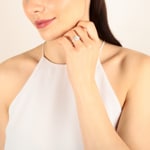 0.50ct Diamond Ring 750/18 K Rose Gold - RI-69706-RG