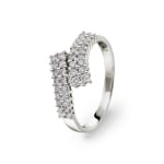 0.50 Karat Diamantring 750/18 K Weissgold