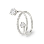 0.50 Karat Diamantring 750/18 K Weissgold