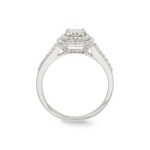 0.50ct Diamond Ring 750/18 K White Gold - RI-69706-WG