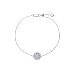 0.50 Karat Halo Diamantarmband 750/18 K Weissgold
