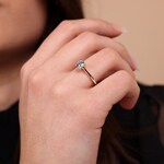 0.50ct Diamond Solitaire Ring 750/18 K Rose Gold - RI-00707-RG