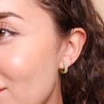 0.51 Karat Diamant-Kreolen 750/18 K Gelbgold - OR-118348-GG