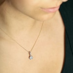 0.51 Karat Diamantanhänger 750/18 K Roségold - AN-69356-RG