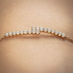 0.51 Karat Diamantarmband 750/18 K Gelbgold - AR-69198-GG