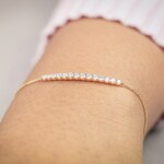 0.51ct Diamond Bracelet 750/18 K Yellow Gold - AR-69529-GG
