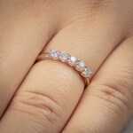 0.51 carats diamants bague or rosé 750/18 ct - RI-69168-RG