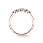 0.51 carats diamants bague or rosé 750/18 ct - RI-69168-RG