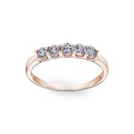 0.51 carats diamants bague or rosé 750/18 ct - RI-69168-RG