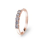 0.51 Karat Diamanten Damenring 750/18 K Roségold