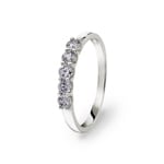 0.51 Karat Diamanten Damenring 750/18 K Weissgold