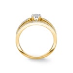 0.51ct Diamond Engagement Ring 750/18 K Yellow Gold - RI-72101-GG