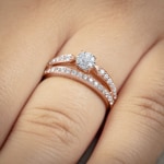 0.51 Karat Diamanten Verlobungsring 750/18 K Roségold - RI-72101-RG