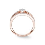0.51 Karat Diamanten Verlobungsring 750/18 K Roségold - RI-72101-RG