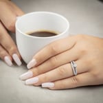 0.51 Karat Diamanten Verlobungsring 750/18 K Weissgold - RI-72101-WG