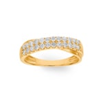 0.51ct Diamond Ring 750/18 K Yellow Gold - RI-69901-GG