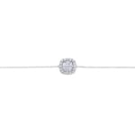 0.51ct Diamond Halo Bracelet 750/18 K White Gold - AR-69468-WG