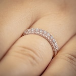 0.52 Karat Diamantring 750/18 K Roségold - RI-69546-RG