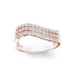 0.54ct Diamond Ring 750/18 K Rose Gold - RI-69348-RG