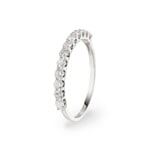 0.54 Karat Diamanten Mémoire Ring 750/18 K Weissgold