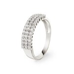 0.54ct Diamond Ring 750/18 K White Gold