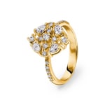 0.56 carats diamants bague or jaune 750/18 ct