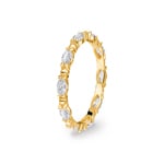 0.59 Karat Diamantring 750/18 K Gelbgold