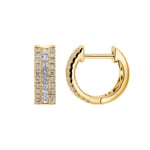 0.61 Karat Diamant-Kreolen 750/18 K Gelbgold