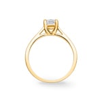 0.70ct GIA Diamond Engagement Ring 750/18 K Yellow Gold in 4 Prongs - CGSO001-070-GG