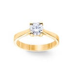 0.70ct GIA Diamond Engagement Ring 750/18 K Yellow Gold in 4 Prongs - CGSO001-070-GG