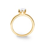 0.70ct GIA Diamond Engagement Ring 750/18 K Yellow Gold in 6 Prongs - CGSO002-070-GG