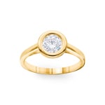 0.70 Karat GIA-Diamant Verlobungsring 750/18 K Gelbgold in Zargenfassung - CGSO003-070-GG