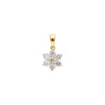 0.70ct Diamond Pendant 750/18 K Yellow Gold