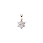 0.70ct Diamond Pendant 750/18 K Rose Gold
