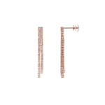 0.70 carats diamants clous d'oreilles or rosé 750/18 ct