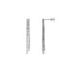 0.70 carats diamants clous d'oreilles or gris 750/18 ct