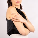 0.70ct Diamond Ring 750/18 K White Gold - RO44WG