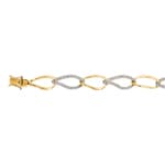 0.74 carats diamants bracelet or jaune 750/18 ct - AR-24331-GG