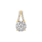 0.75ct Diamond Pendant 750/18 K Yellow Gold