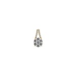 0.75 Karat Diamantanhänger 750/18 K Gelbgold
