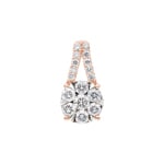0.75 Karat Diamantanhänger 750/18 K Roségold