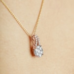 0.75 carats diamants pendetif or rosé 750/18 ct - AN-69292-RG