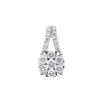 0.75 Karat Diamantanhänger 750/18 K Weissgold