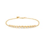 0.75ct Diamond Bracelet 750/18 K Yellow Gold