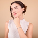 0.75ct Diamond Bracelet 750/18 K White Gold - AR-69915-WG