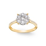 0.75 Karat Diamanten Verlobungsring 750/18 K Gelbgold - RI-69271-GG