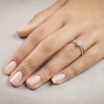 0.75 Karat Diamanten Verlobungsring 750/18 K Roségold - RI-69537-RG