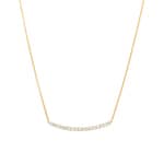 0.75 Karat Diamantencollier 750/18 K Gelbgold