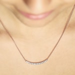 0.75 Karat Diamantencollier 750/18 K Roségold - KE-71565-RG