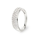 0.75 Karat Diamantring 750/18 K Weissgold